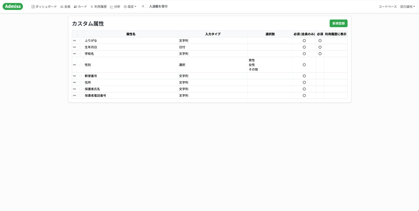 利用者登録